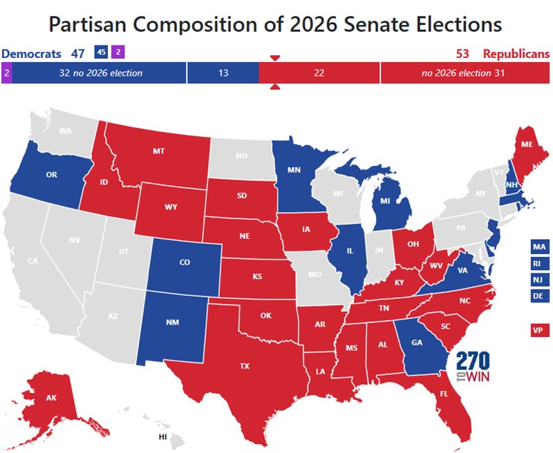 Top 10 Senate Seats Likely to Flip in 6 Days